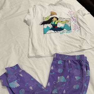New Mulan Disney pajama set
